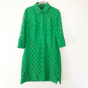 Green Eyelet Dress